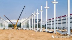 上梁大吉丨天意機(jī)械外資合作項(xiàng)目生產(chǎn)車間成功架梁